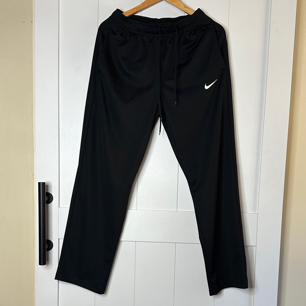 Nike Black Joggers with White Swoosh Size Medium